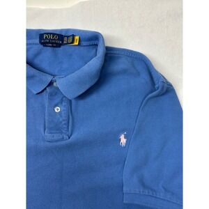 Polo Ralph Lauren Mens Classic‎ Fit Blue Polo Shirt Pink Pony Logo XXL